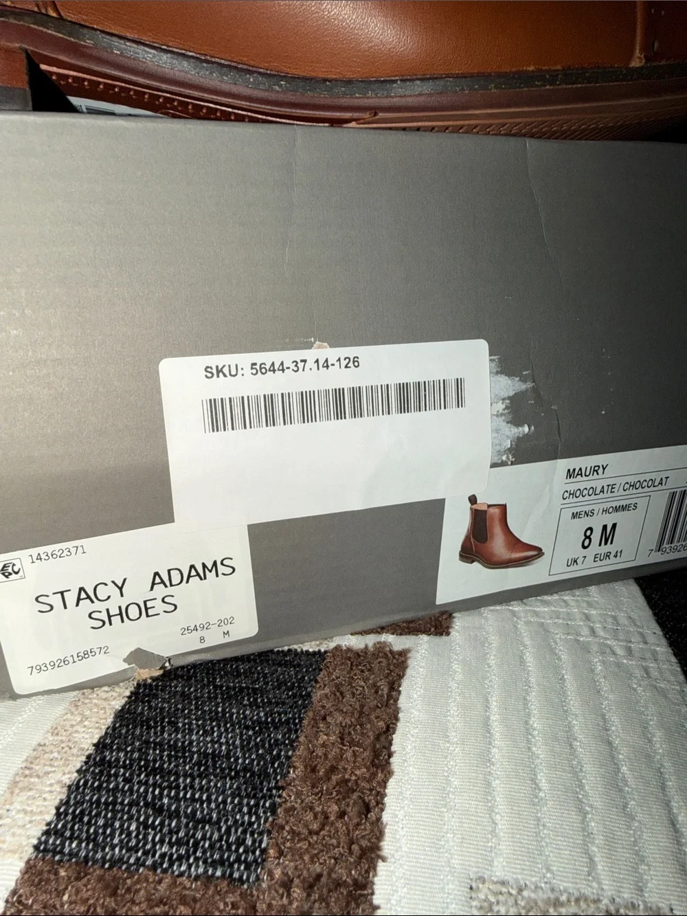 New Stacy Adams Maury Men's Cap Toe Chelsea Boots‎